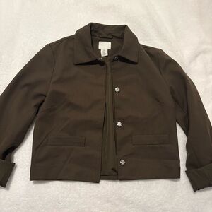 H&M Women's Army Green/Brown lightweight Jacket